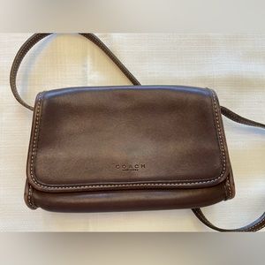 Coach brown leather purse